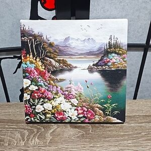 Majestic Floral Landscape Oil Painting Canvas Wall‎ Art Decor